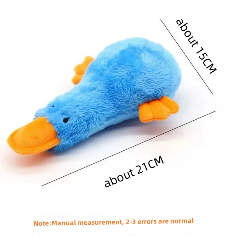 Dog Plush Sound Plaything Yellow Duck Pet Interactive Training