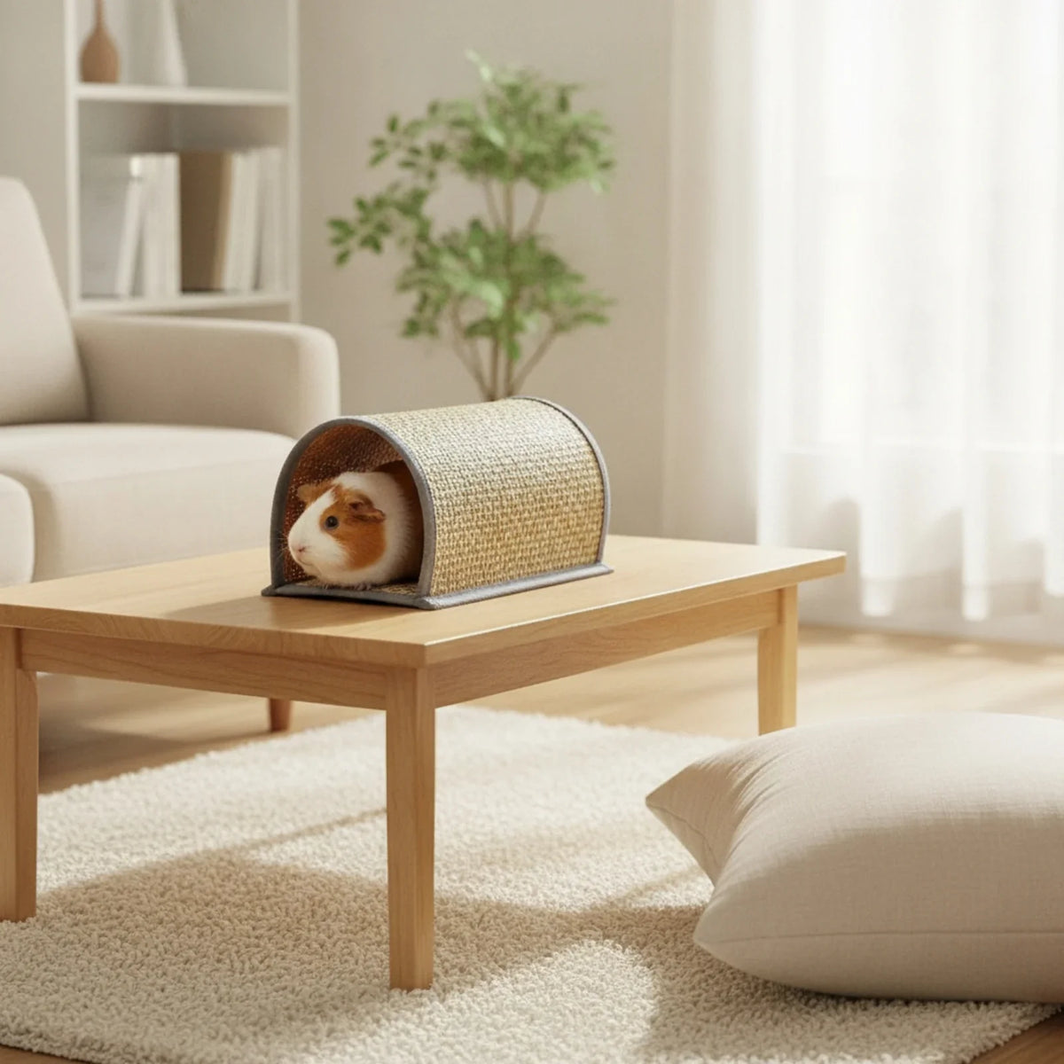 Pet Tunnel with Woven Mat Sturdy Small - MyPetDollar.com