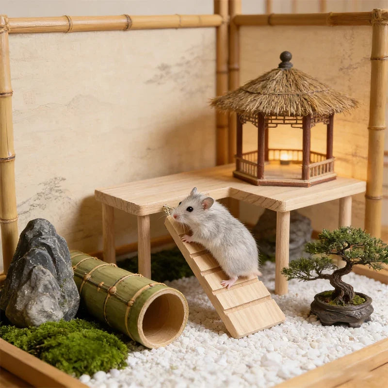 Hamster Wooden Sturdy Platform JumpingBoard - MyPetDollar.com