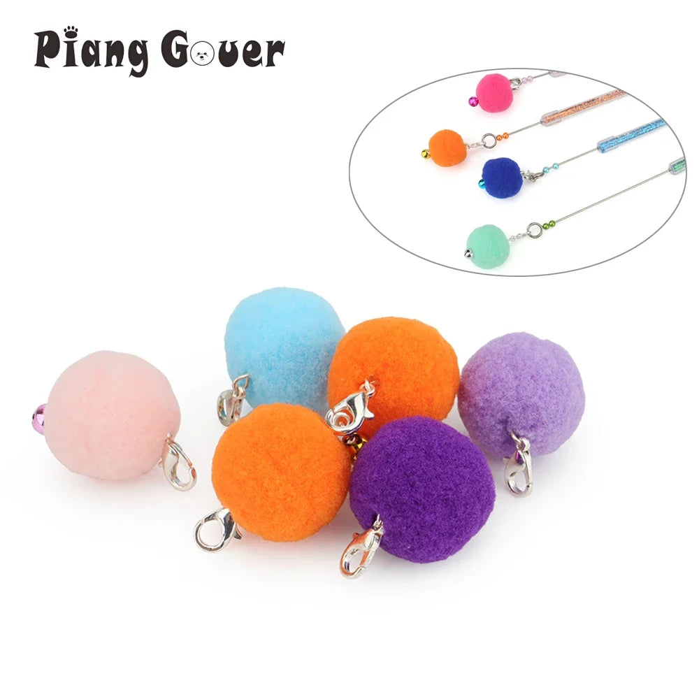 Multi-style Bell Ball Cat Toy Wand - MyPetDollar.com