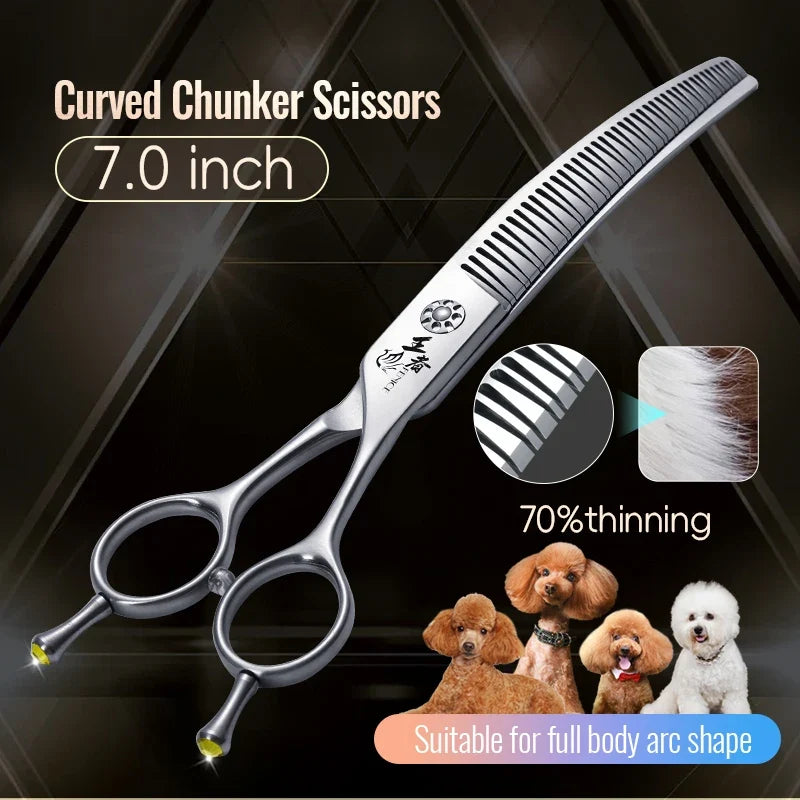 Fenice 7 7.5 Inch Vg10 Steel 3D Gradient Traceless Dog – 7 Colors