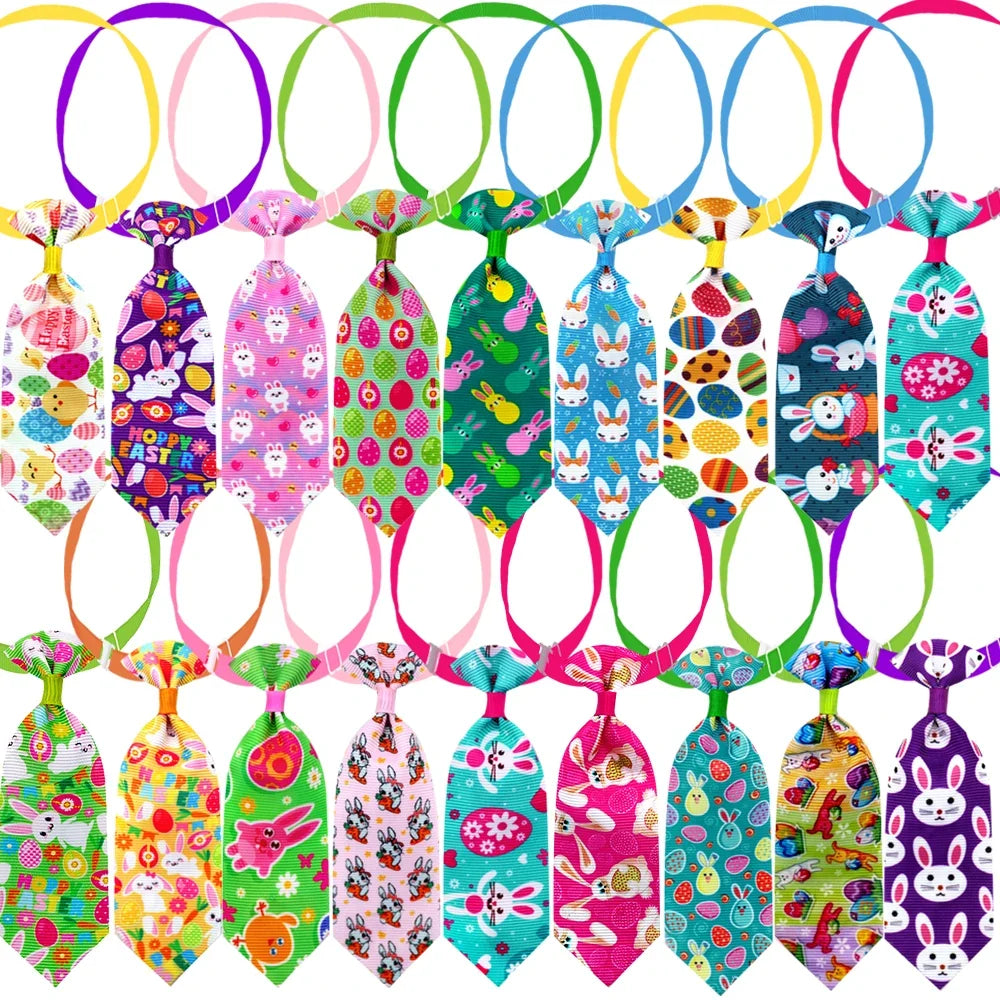 Easter Day Colorful Bows for Dog Cat Ties