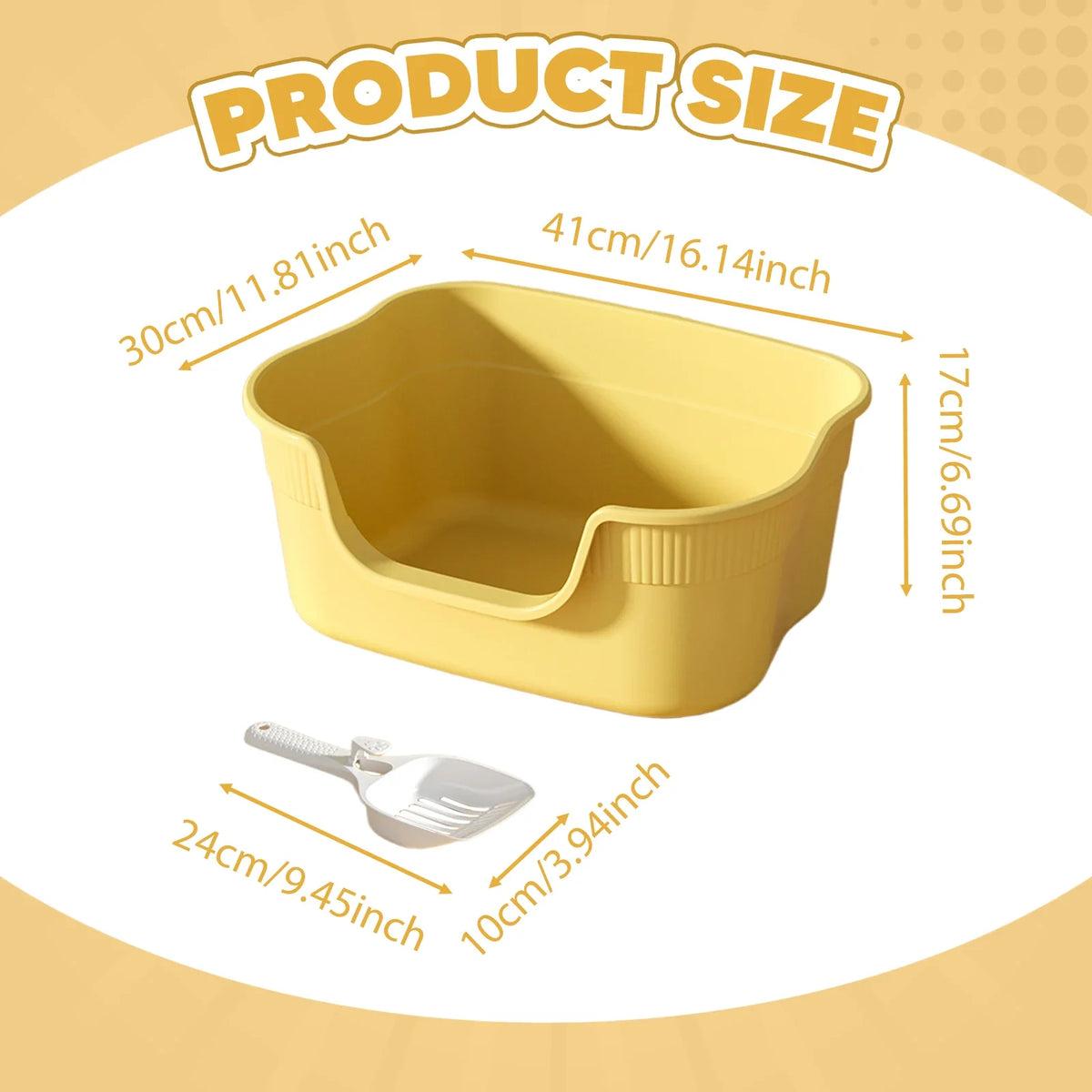 Semi Enclosed Cat Litter Box Anti Splashing Toilet Sand