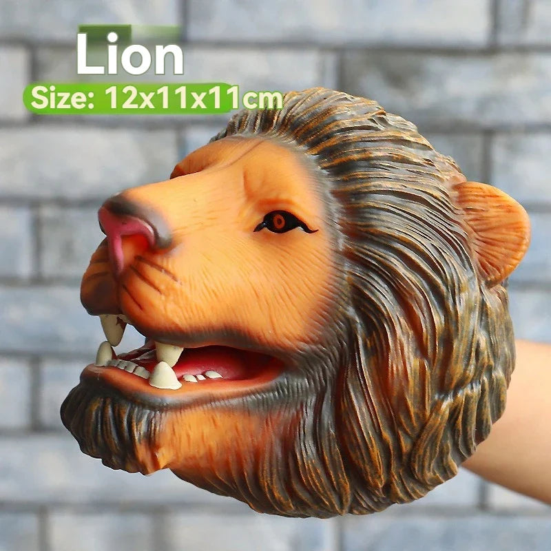Dinosaur Hand Puppet Gloves Soft Glue - MyPetDollar.com