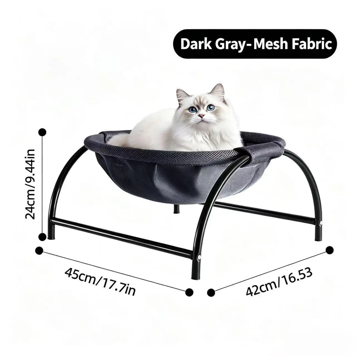 Cooling Elevated Cat Hammock Bed Breathable Mesh Pet Nest – Cat Beds & Mats