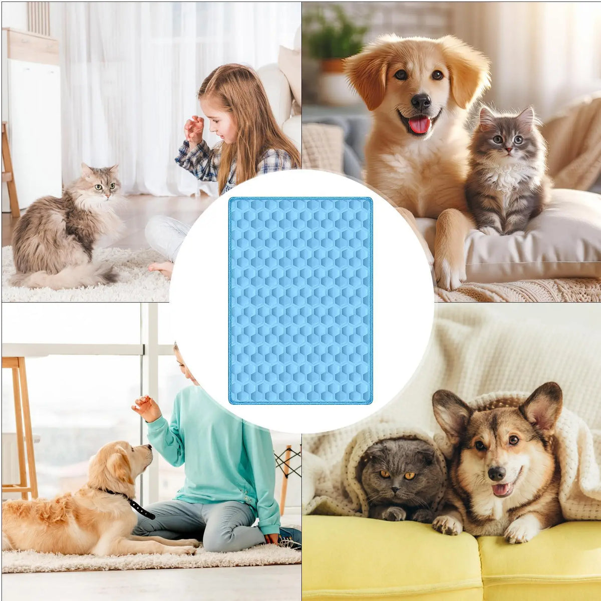 Dog Cooling Mat Hot Summer Non-Slip Cushion - MyPetDollar.com