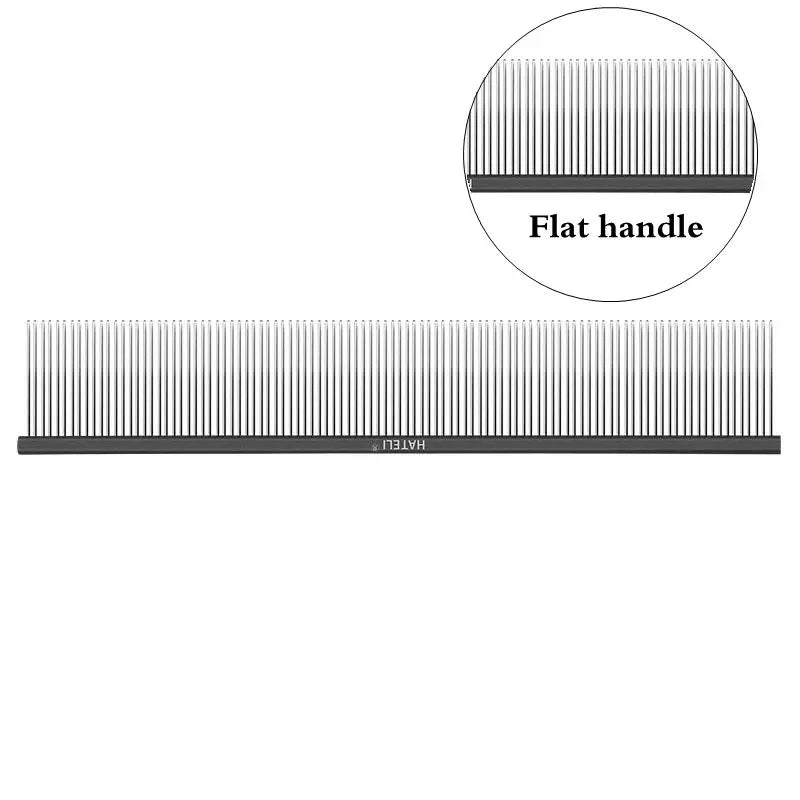 0.1cm Dense Toothed Pet Comb Light Aluminum - MyPetDollar.com