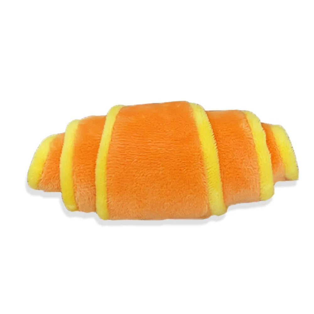 Soft Croissant Dog Plaything Training Bite Resistant Treat Dispenser