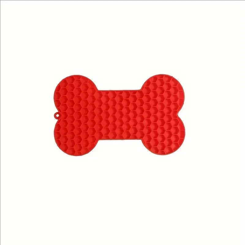 Bone Shape Silicone Licking Pad Pet Dog - MyPetDollar.com