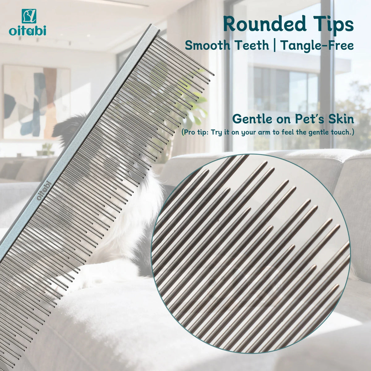 Oitabi Cat Carding Dual-Length Comb for - MyPetDollar.com