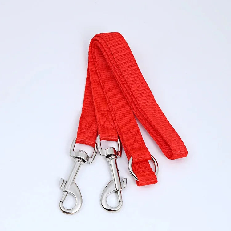 Outdoor Walking Two Dogs Leash Coupler Double Twin Lead