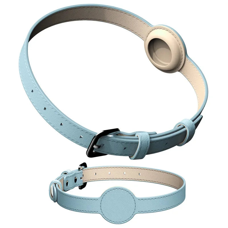 Leather AirTag Cat Collar-Non Breakaway - MyPetDollar.com