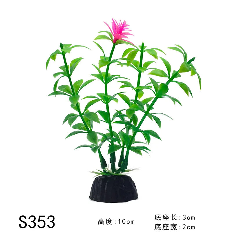 Mini Aquarium Decorative Simulation Artificial Leaves Plant – 30 Colors