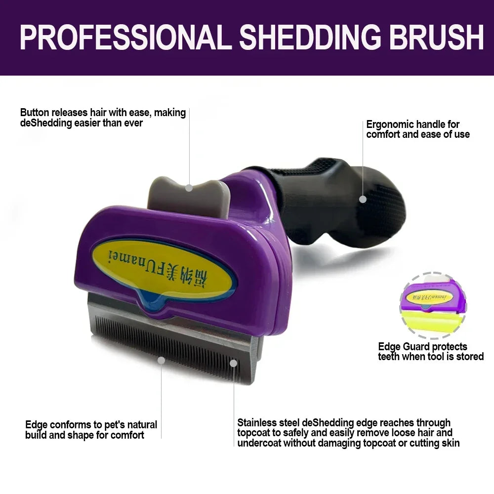 Pet Brush for Dogs Cats Dog Comb Pet Hair - MyPetDollar.com