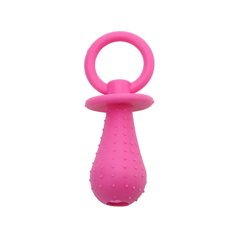 Pet Rubber Pacifier Dog Toy – 3 Colors