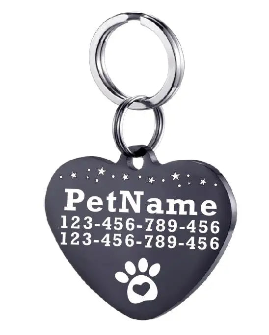 Customized Dog ID Tag Stainless Steel Pet - MyPetDollar.com