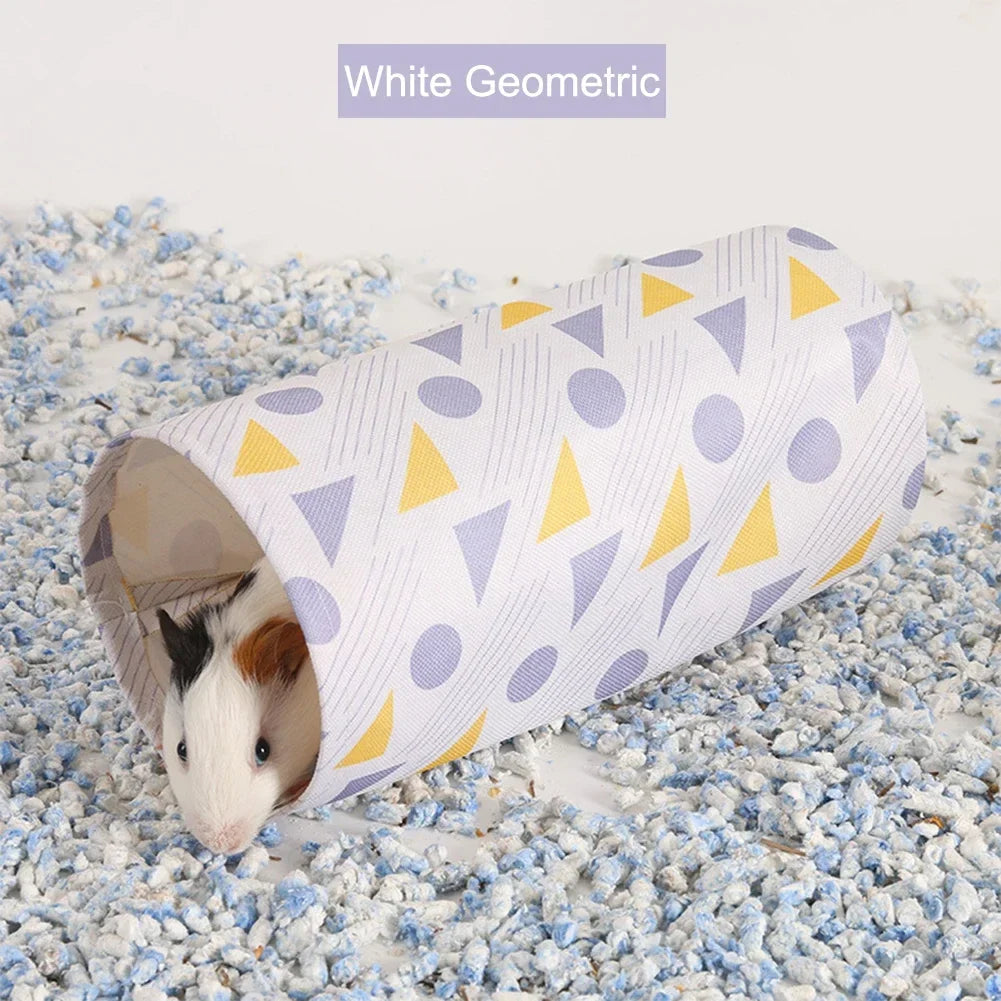 Guinea Pig Game Tunnel Hideout Tube Pet Supplies Hanging Bed