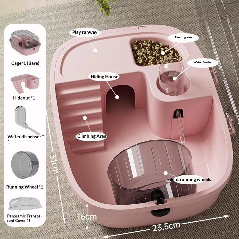 Luxury Large Capacity Hamster Golden Cage