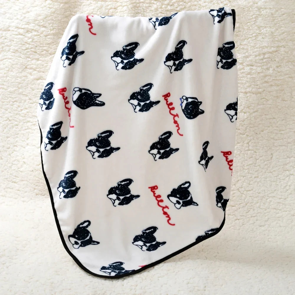 Soft Fleece French Bulldog Blankets - MyPetDollar.com