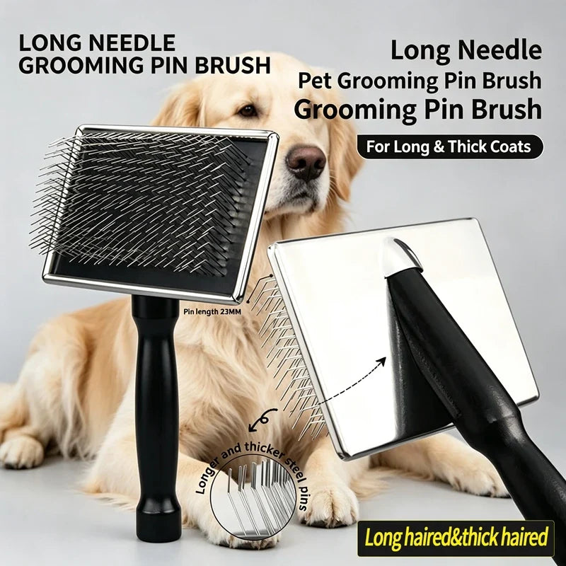 1Pc Pet Combs Extra Long Pin Dog Slicker - MyPetDollar.com