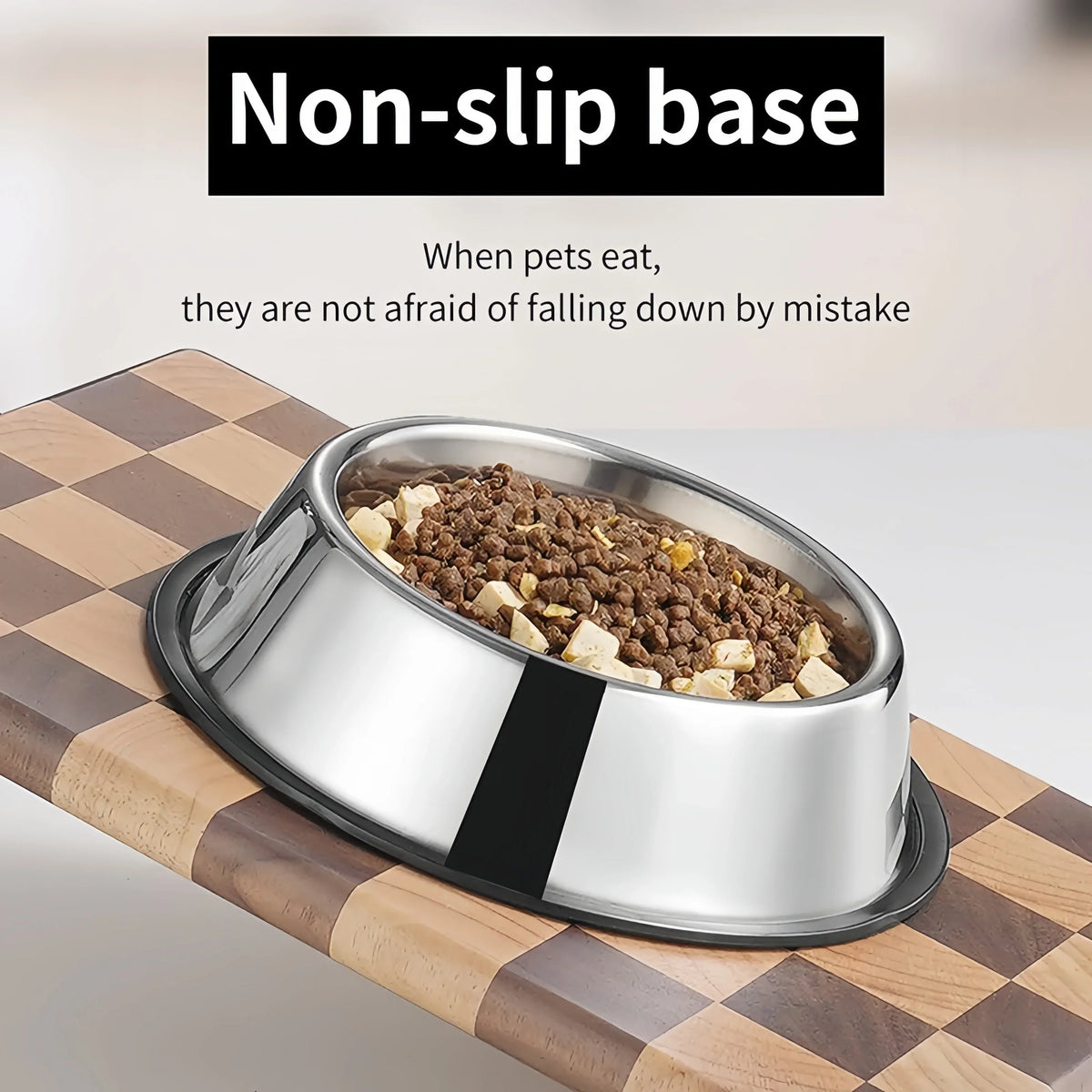 Pet Dog Cat Stainless Steel Bowl Pet Feeding - MyPetDollar.com