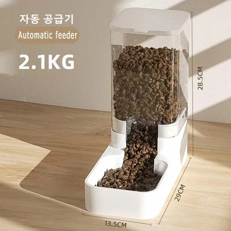 Dog Automatic Feeder Transparent Gravity Cat Water Bowl – Dog Supplies
