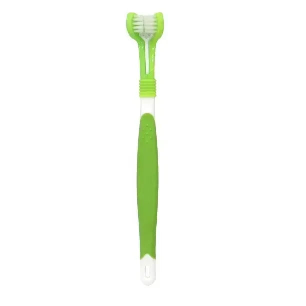 3-Sided Pet Toothbrush Dog Plastic Removing Tartar Cleaning