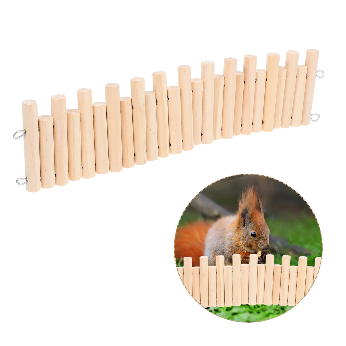 2Pcs Hamster Fence Wooden Climbing Platform - MyPetDollar.com