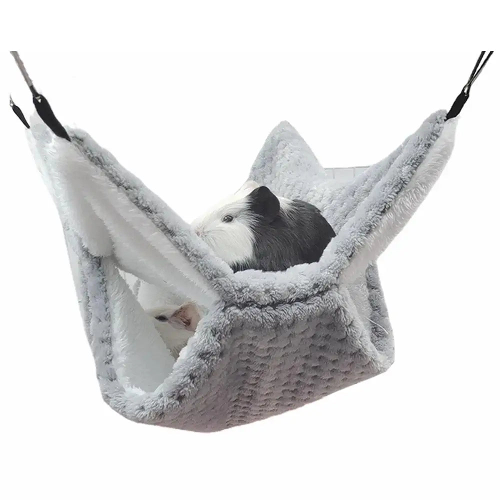 Plush Hamster Nest Winter Bed Home Shed Hanging Hammock for Small Pets