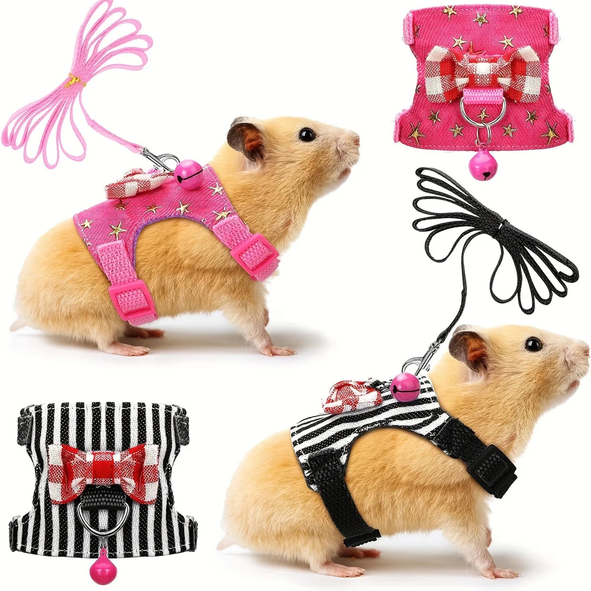 2pcs/set Hamster Harness And Leash Walking - MyPetDollar.com