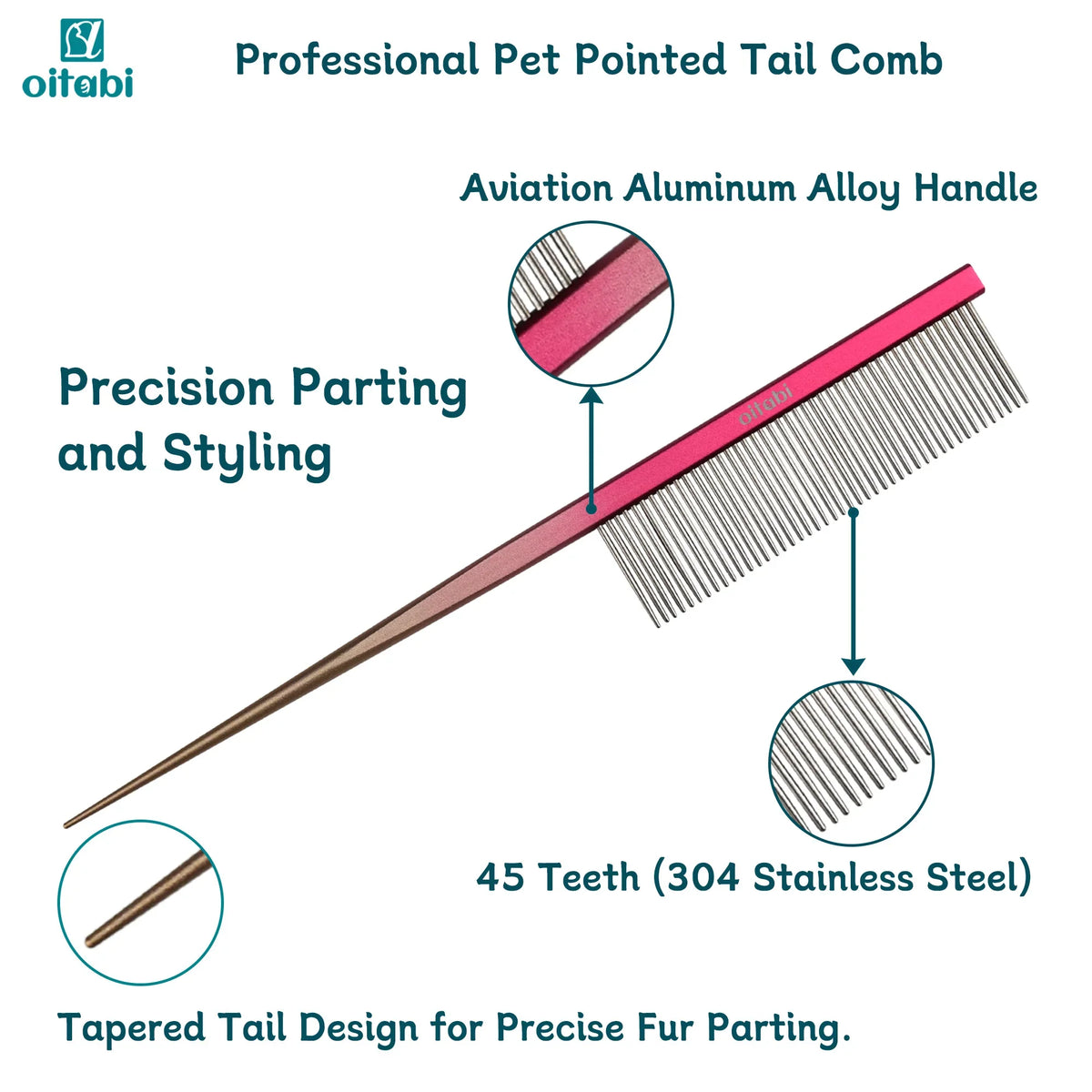 OITABI Professional Pet Grooming Comb, - MyPetDollar.com