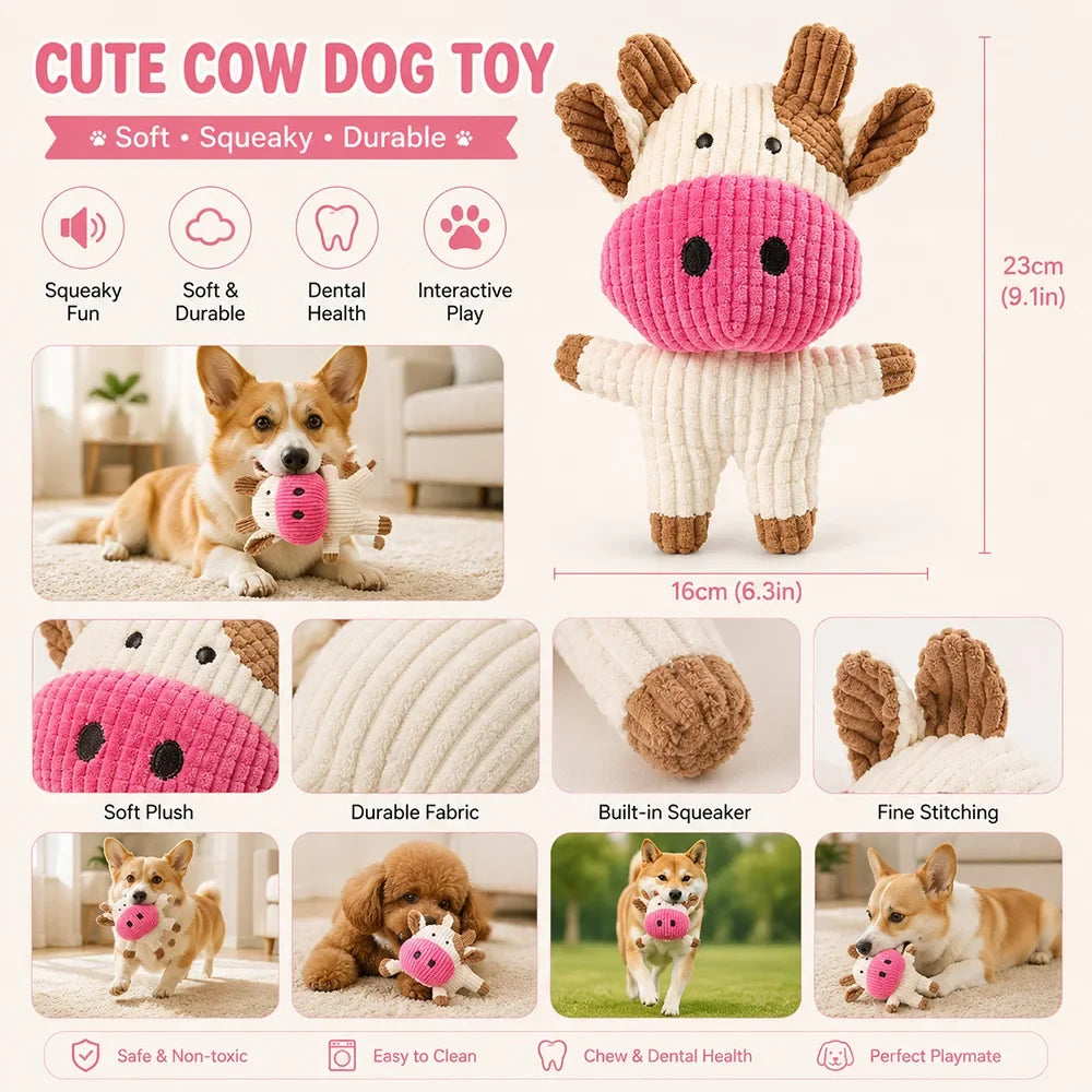 Pet Plush Toy with Squeaker Cat Dog Puzzle - MyPetDollar.com