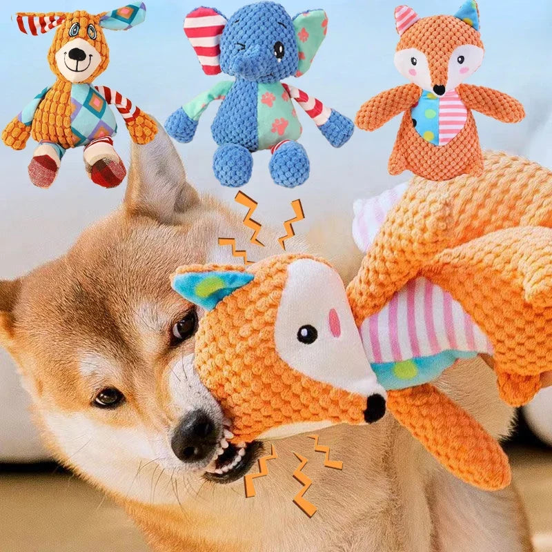 Pet Plush Toy Dog Interactive Teeth Cleaning - MyPetDollar.com