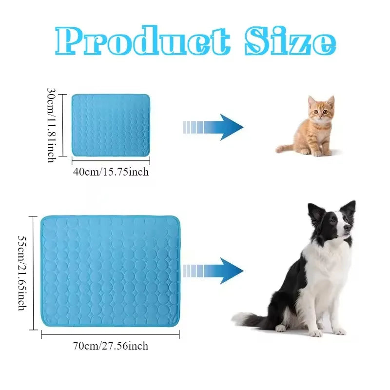 Dog Cooling Mat Summer Pet Cold Bed - MyPetDollar.com