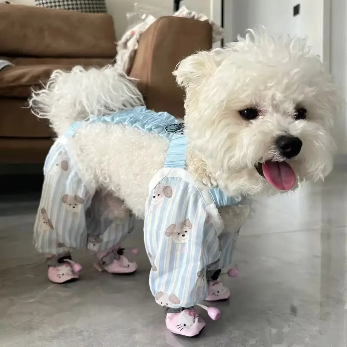 Summer Dog Jumpsuit Shoes Lightweight Leg - MyPetDollar.com