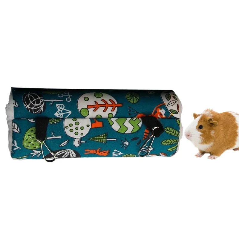 Winter Plush Hamster Playing Tunnels Winter - MyPetDollar.com