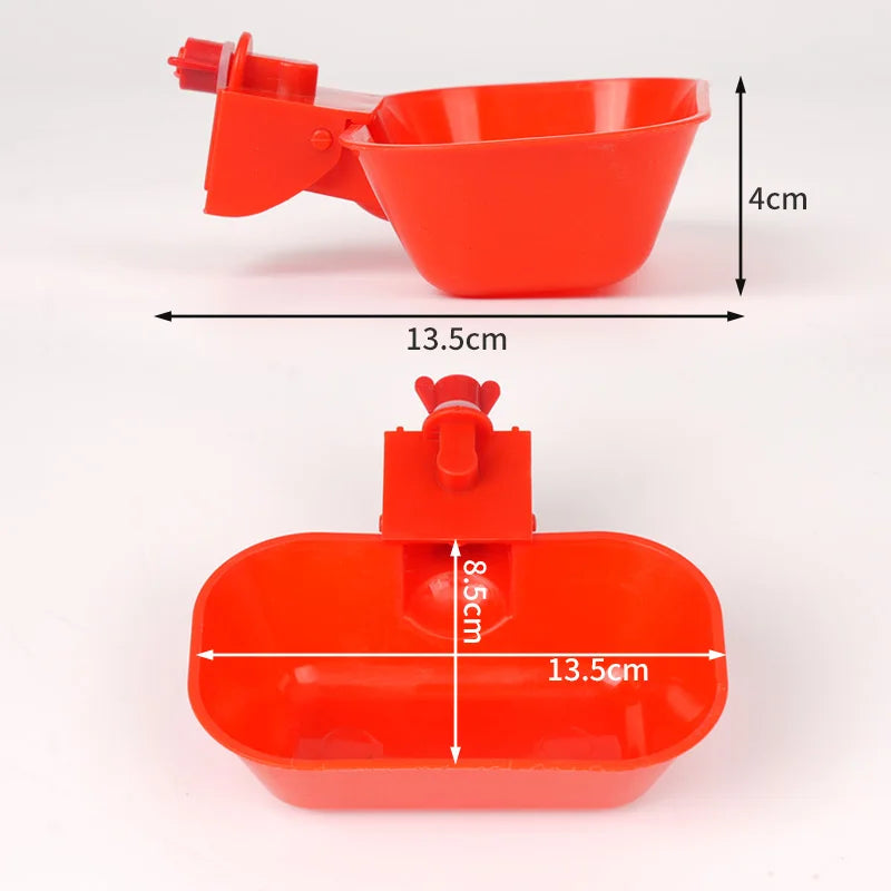 5 Automatic Poultry Drinking Bowls – 4 Colors