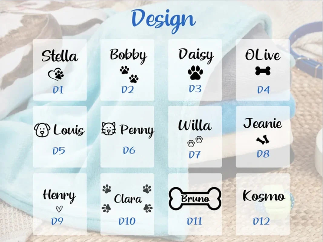 Personalized Dog Blanket Custom Blanket for - MyPetDollar.com