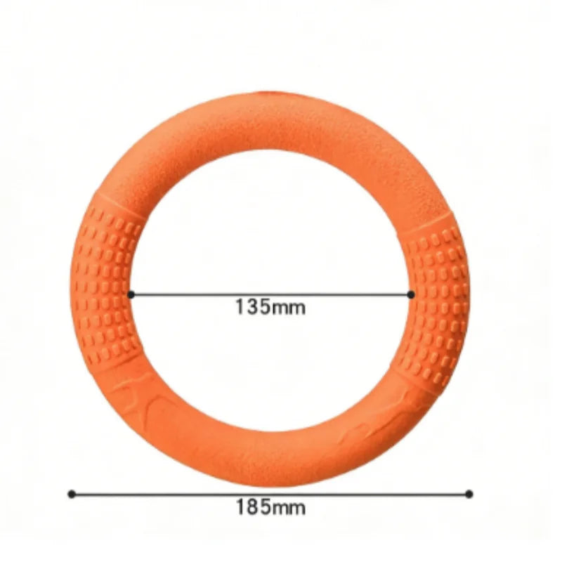 Dog Ring Toys Indestructible Chewing Flying Floating Training – 4 Colors