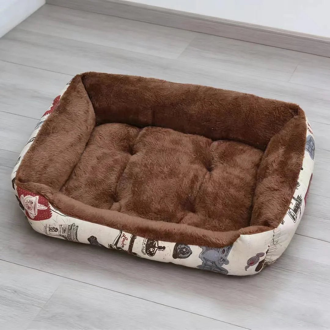 Soft Plush Dog Bed Washable, Warm Cat Nest - MyPetDollar.com