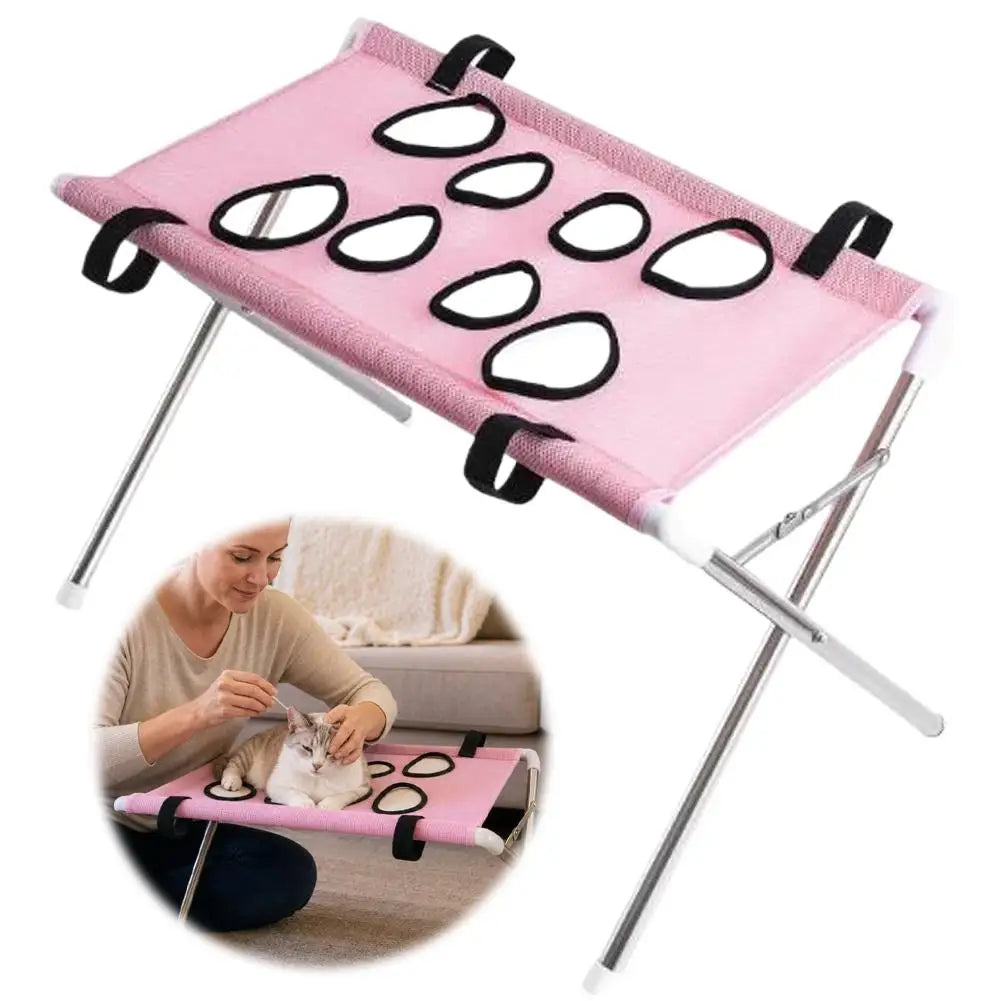 Pet Bathing Hanging Bed Stand Foldable Dog & Cat Grooming Drying