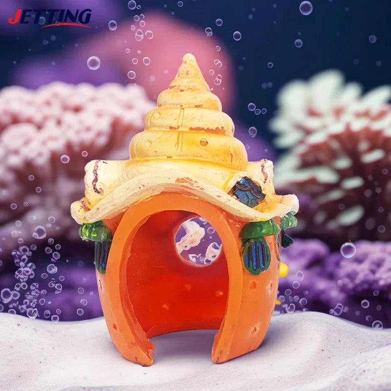 Mushroom Conch House Shelter Aquarium - MyPetDollar.com