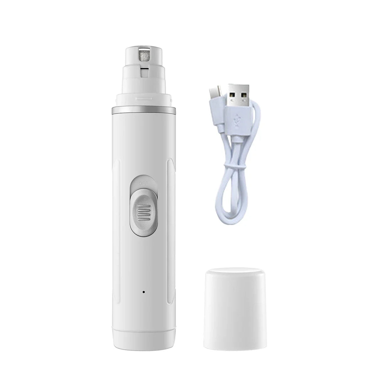 Dog Nail Grinder USB Rechargeable Electric Pet Paws Clipper, Quiet