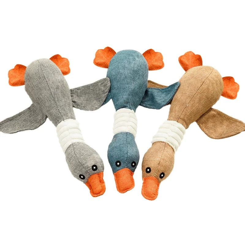 For Dogs Puppy Squeaker Squeaky Plush Bone - MyPetDollar.com