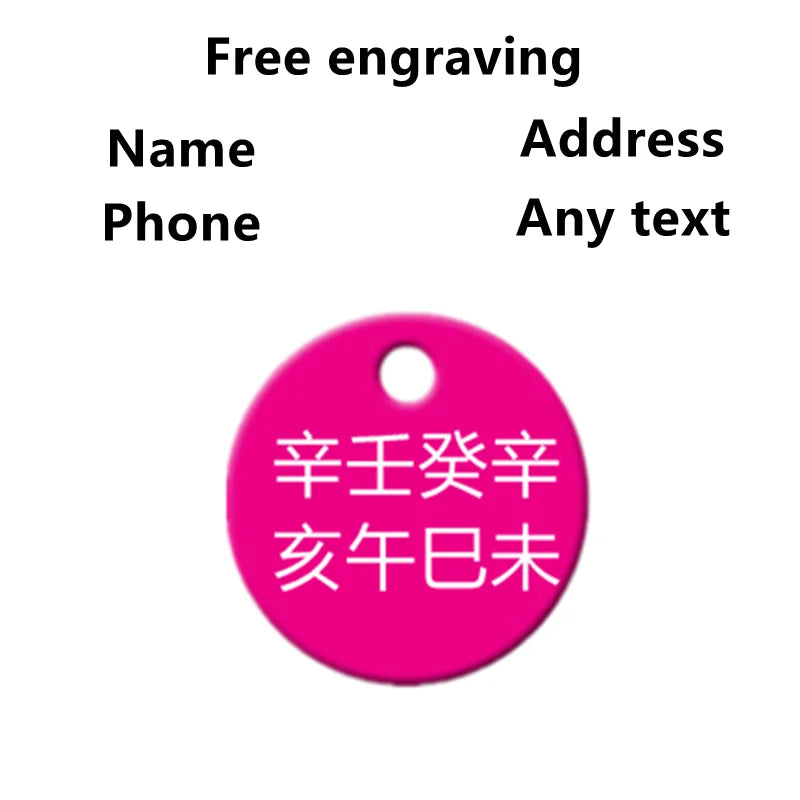 2pcs Free Laser Engraving Pet Dog ID Tag Cat - MyPetDollar.com