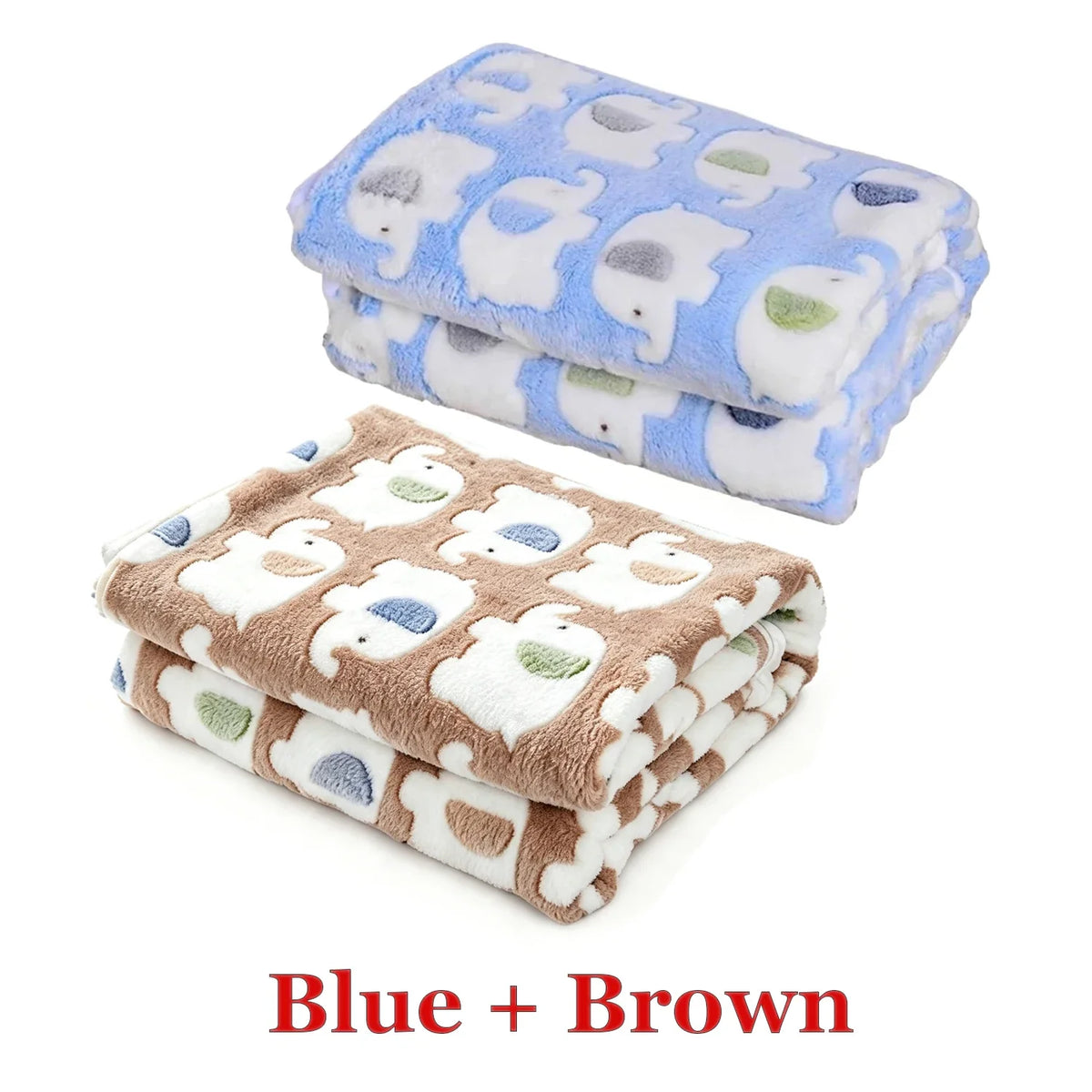 Soft Pet Fleece Blanket Cute Elephant Warm - MyPetDollar.com