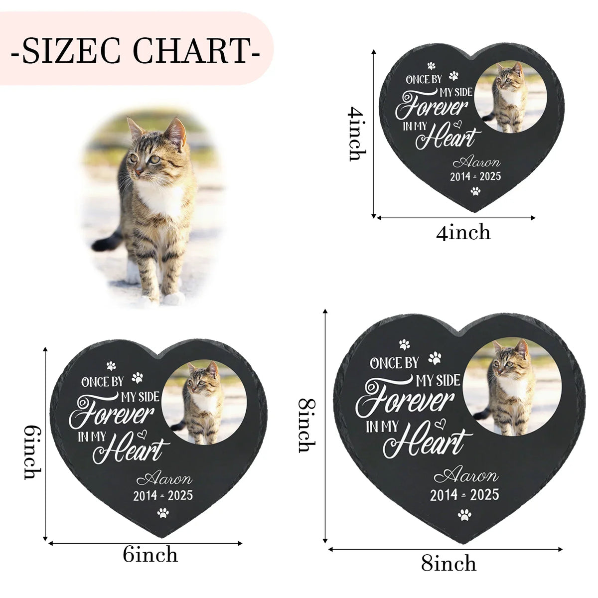 Personalized Pet Memorial Stone,Custom Cat - MyPetDollar.com