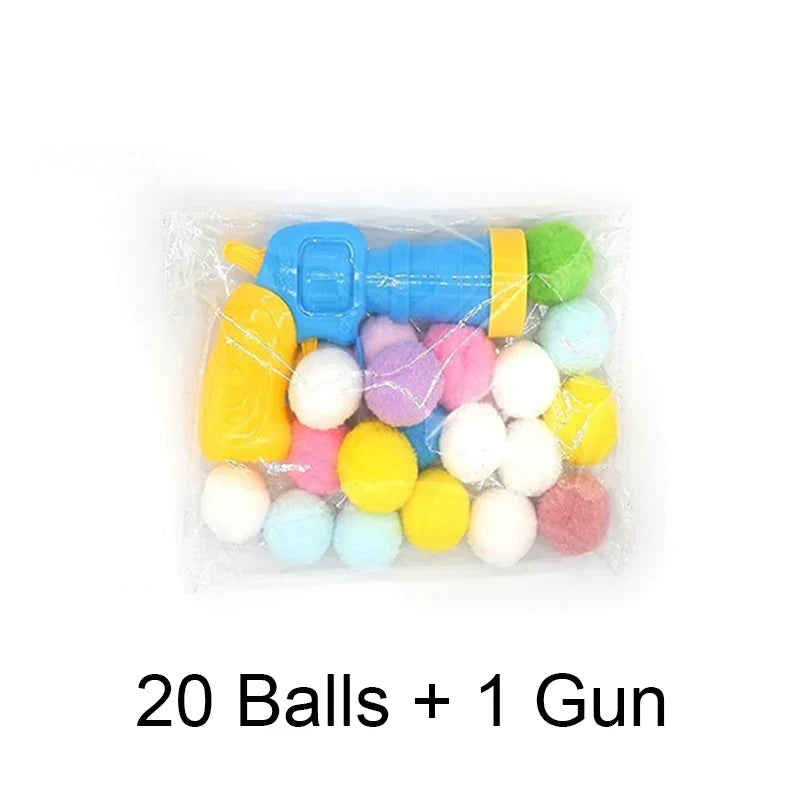 Cat Plush Ball Shooting Gun Relieving Depression Silent