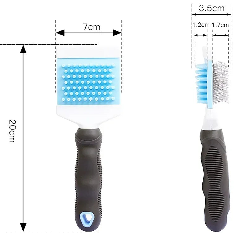 Dog Comb Pet Hair Remover Double Sided Brush