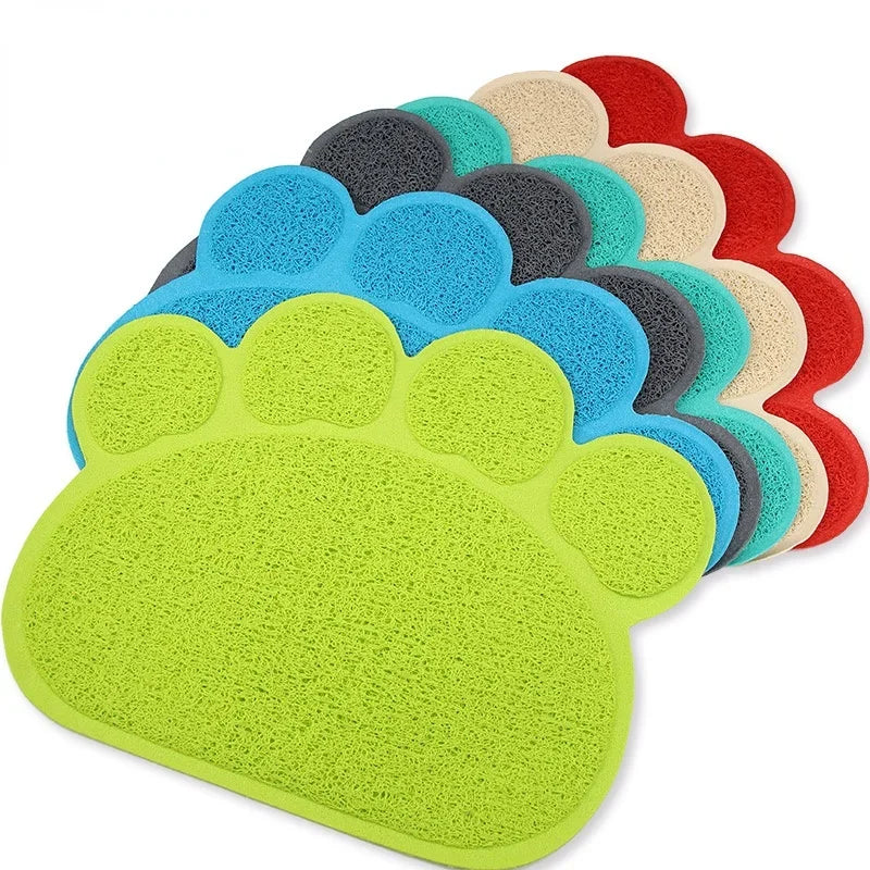 Pet Dog Cat Feeding Mat Dog Paw Shape Pet - MyPetDollar.com
